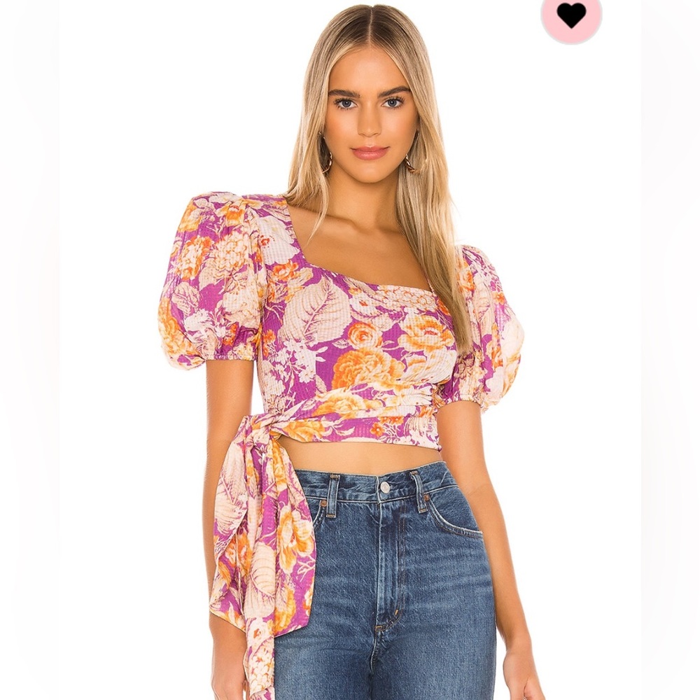 Revolve Della Side Cascade Blouse
